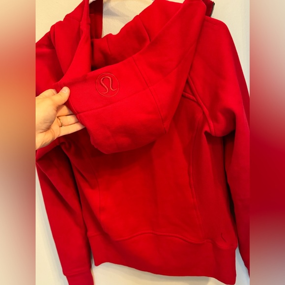 Lululemon Dark Red Scuba Full Zip Jacket Size 2 Unworn and Unwashed no tag - Picture 4 of 7